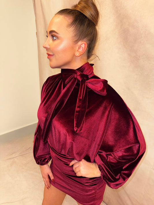 Blair Velvet Blouse