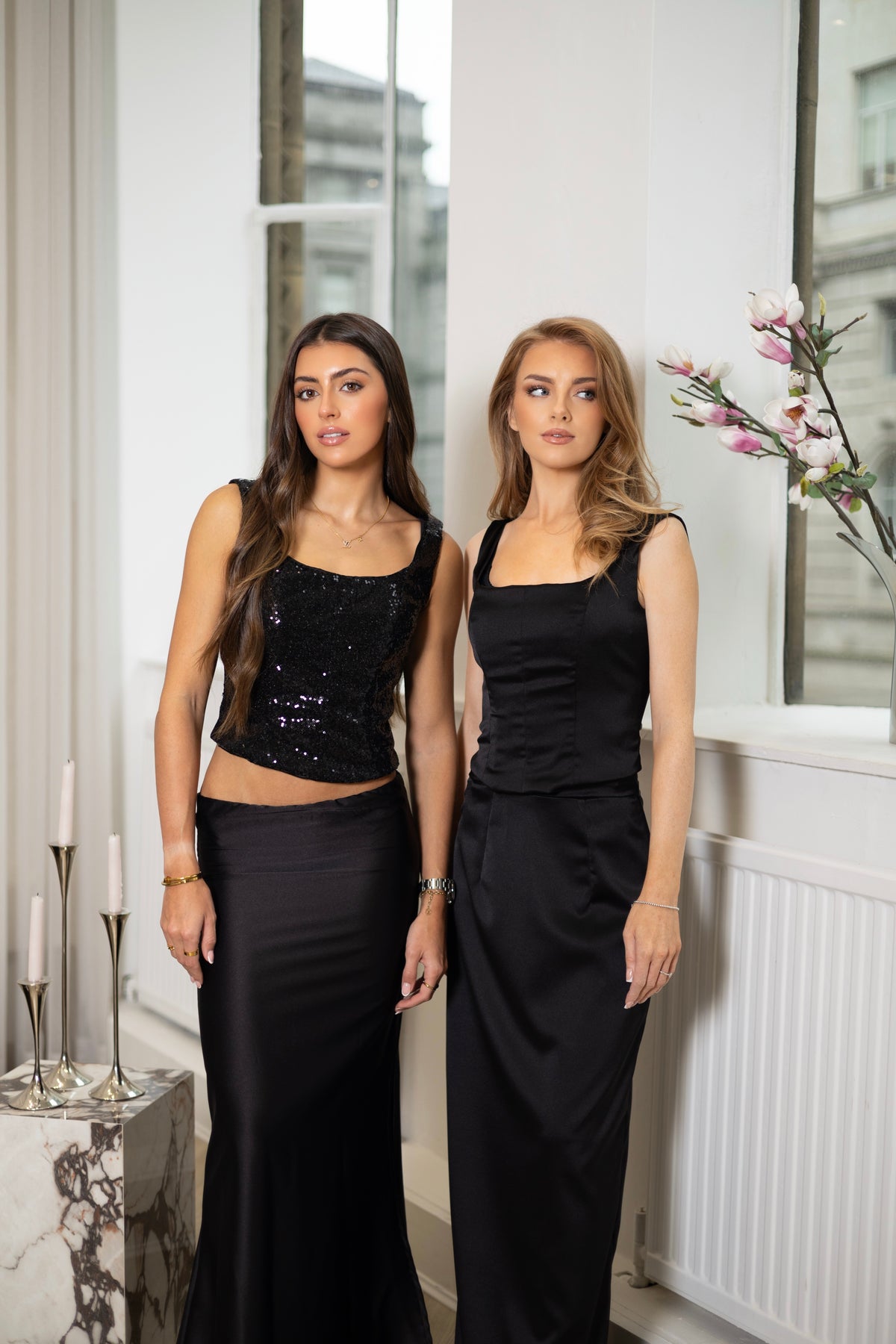 The Signature Corset | Black Silk